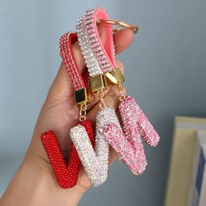 Porte-clés personnalisable pour sac à main femme, breloque décorative, motif amour, avec paillettes, cristaux, strass et lettres anglaises - Product Image 2