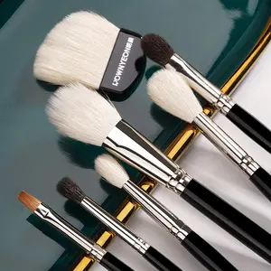 Make Up Kwasten Set Black Cosmetische Beauty Tool Make-Up Borstel Single Private Label Zachte Synthetische