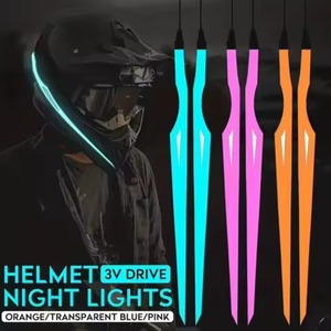 Universal LED <b>Light</b> Strip Waterproof Luminous Helmet Modified Motorcycle <b>Bicycle</b> Helmet Night <b>Light</b> Riding Accessories - Product Image 2