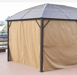 Lều Ngoài Trời Lều <span class=keywords><strong>Gazebo</strong></span> Sân Vườn Biệt Thự Mái Che Nắng Bằng Hợp Kim Nhôm Gian Hàng Bốn Cột Lều Cứng Chống Mưa - Product Image 4