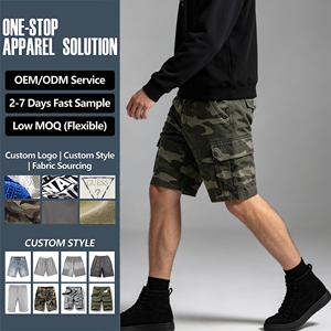 Shorts Cargo <span class=keywords><strong>Camouflage</strong></span> Rétro Américain pour <span class=keywords><strong>Homme</strong></span>, Taille Mi-Haute, Longueur Genou, Braguette Zippée, en Coton, Style Urbain Décontracté - Product Image 2