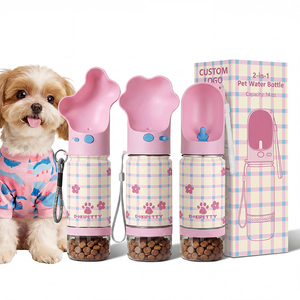 Botol Air Anjing Stainless Steel 14oz 18oz Laris Manis, Hadiah Ulang Tahun Ibu Anjing, Fungsional untuk Luar Ruangan dengan Mangkuk - Product Image 1