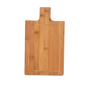 Papan potong kayu bambu kustom dapur grosir dengan papan potong bambu minyak