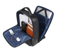Mochila de Cuero Genuino de Alta Calidad para Viajes de Negocios, con Logotipo Personalizado, Gran Capacidad, Impermeable, para Portátil, con USB