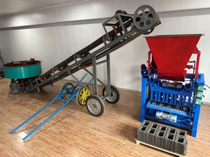 Bê tông xi măng Khối Máy làm dây chuyền sản xuất nhân lực tiết kiệm Phễu sử dụng nhà rỗng Máy làm gạch - Product Image 4