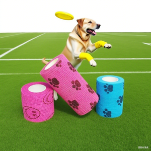 Veterinaria fasciatura autoadesiva fasciatura Vet involucro Non tessuto coesivo fasciatura <span class=keywords><strong>per</strong></span> <span class=keywords><strong>tatuaggio</strong></span> nastro adesivo elastico bendaggio - Product Image 5