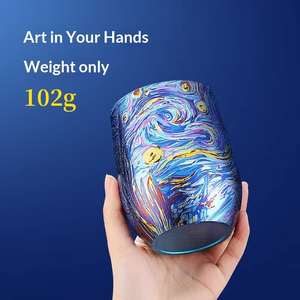 AOBODUN Juego de Regalo Empresarial Noche Estrellada de <span class=keywords><strong>Van</strong></span> <span class=keywords><strong>Gogh</strong></span>, Taza de Café de Titanio de Doble Capa y Aislamiento al Vacío de 500 ml - Product Image 5