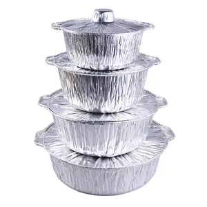 Hot sale disposable alloy 8011 6500ml aluminum foil containers for food