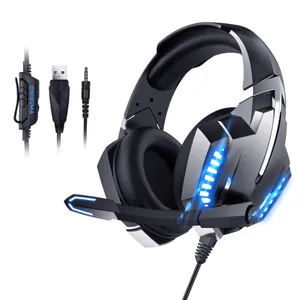 New Idea Design ONIKUMA K18 Cool Light Wired Gaming Headphone for PS4, Computer