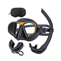 Ensemble de tuba personnalisable Aloma avec lunettes de plongée gratuites Nouveau cadre en alliage d'aluminium Caractéristiques étanches pour l'apnée de la plongée sous-marine