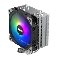 SAMA AM4 AM5 cpu refroidisseurs d'air 5 caloducs électrolytiques processeur refroidissement 115X/1366/1200/2011/2066/1700 refroidisseur d'air
