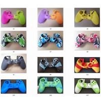 SYYTECH Housse de protection en silicone souple de couleur camouflage pour manette PS4