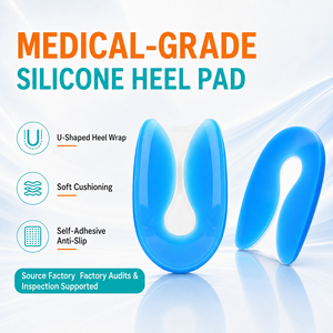 Almohadillas Ortopédicas de Gel de Silicona <span class=keywords><strong>para</strong></span> Talones, Alivio del Dolor de Espolones Calcáneos, Absorción de Impactos, Copas de Gel Elásticas <span class=keywords><strong>para</strong></span> Zapatos de Tacón Alto - Product Image 4