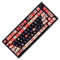 Jolies touches de clavier en PBT avec sublimation par transfert thermique, 129 touches, profil Cherry pour interrupteurs Mx, clavier mécanique 61/64/68/104/108