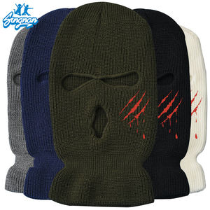 Série Halloween Balaclava Custom Winter Knitted 3 Buracos Balaclava Ski Mask Full Face Cover - Product Image 1