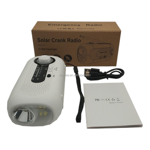 2000mAh Noaa Weather Radio de manivela de emergencia con cargador solar Batería portátil Am Fm - Product Image 5