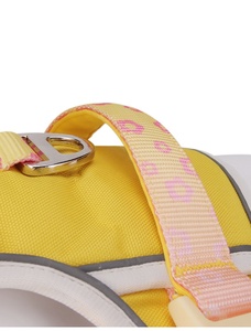 アンチプルペットチェストストラップ反射安全犬用ベストフルーツ柄犬用リーシュハーネス小型中大型犬種用 - Product Image 4