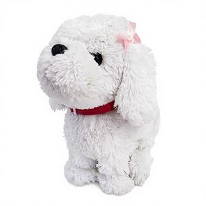 Peluche de Perro Maltés Blanco de Lujo, Juguetes Y.H, Modelo YH-110, Certificado ICTI - Product Image 1