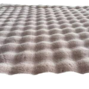LongFine Hot Sell 100% Polyester Skin-friendly Fuzzy Fluffy South America Two Tone Rabbit Fur Fabric for Bed Lining <strong>Home</strong> <strong>Textile</strong> - Product Image 3
