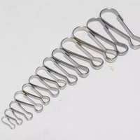 Crochets à ressort en acier inoxydable de haute qualité, 20 mm, argentés, pour porte-bloc-notes, clip de fixation pour cordon, vente en gros