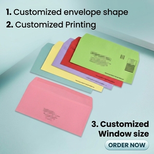 A7 <strong>Envelopes</strong> <strong>5x7</strong> Card <strong>Envelopes</strong> Texture Pattern V Flap Luxury Mailing <strong>Envelopes</strong> with Gold Stickers for Invitations - Product Image 2