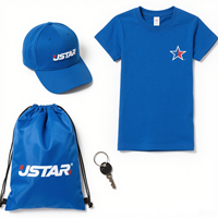 Kit de promotion de vêtements T-shirt en coton lourd Fourre-tout en corde Chapeau de papa Ensembles d'uniformes de marque Événements d'équipe Remise en gros