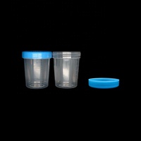 Vaso de Plástico Desechable para Muestras Médicas de Pacientes, Recolector de Muestras de Esputo y Heces, Recipiente para Orina y Heces de 30 ml, 60 ml y 120 ml