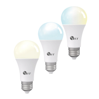 Ampoule LED intelligente WiFi, gradable et changement de couleur, contrôle par application pour la décoration de la maison