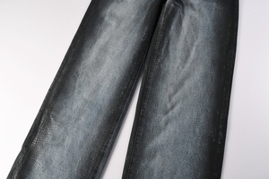 Bán buôn không có tên thương hiệu jeans baggy jeans đen Rhinestone jeans người đàn ông Denim - Product Image 3