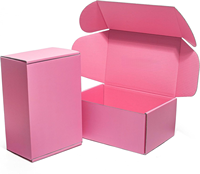 Rosa Versandbox Wellpappe-Versandkarton für Geschenke, Bastelmaterial, Bücher, Schuhe, Kleidung und E-Commerce-Verpackungen