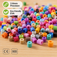 Perles de fusion écologiques certifiées SGS de 2,6 mm, lot de 221 couleurs, kit d'artisanat, emballées en sachet/10g, perles Perler, fourniture d'usine