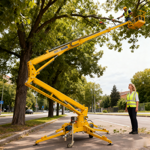 Remorquable Boom Lift Self Walking Trailer Hydraulique Boom Lift Télescopique Boom Lift Avec Certification CE Et Prix Favorable - Product Image 4