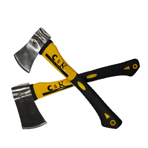 Professionale costruzione industriale artigianale utensili a mano TPR maniglia in acciaio testa d'<span class=keywords><strong>ascia</strong></span> in acciaio al carbonio spaccatura <span class=keywords><strong>ascia</strong></span> <span class=keywords><strong>per</strong></span> il taglio - Product Image 1