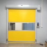 Porte rapide industrielle à enroulement rapide en PVC pour lavage de voitures en libre-service entièrement automatique, porte à enroulement rapide
