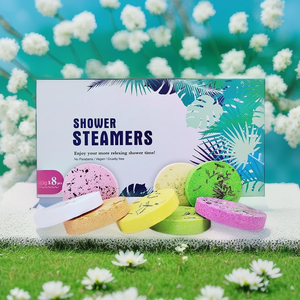 Bombas de baño de 8 aromas personalizadas, vaporizadores de ducha de aromaterapia orgánica Natural, tabletas para relajación de Spa en casa - Product Image 1