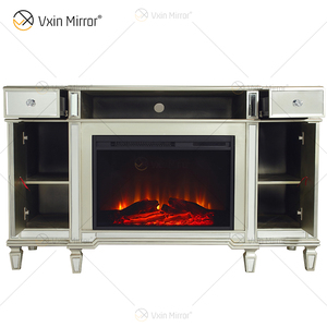 Mueble para TV con Chimenea Eléctrica y Espejo de Diseño Moderno Kellington, Mueble para Sala de Estar WXF-413 - Product Image 4