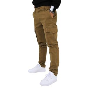 Pantalones de Hombre Hyps Fiorentino T 15 Color Camel, Corte Slim Fit, Estilo Cargo, Ropa Casual - Product Image 2