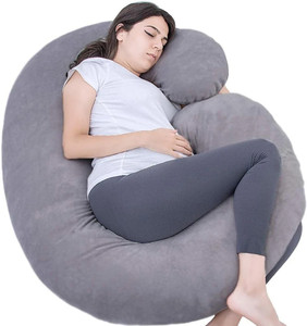 Wholesale <b>U</b> Shaped Cotton Full Body G <b>Shape</b> Maternity Pregnancy <b>Pillow</b> With Removable Cover for Sleeping - Product Image 1