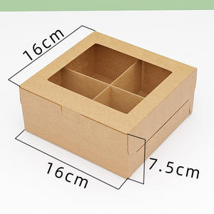 Boîte <span class=keywords><strong>à</strong></span> plateau en papier kraft jetable personnalisée pour les sorties de printemps, le camping, les plats <span class=keywords><strong>à</strong></span> emporter, les collations, le thé de l'après-midi, les sandwichs pour pique-nique - Product Image 6