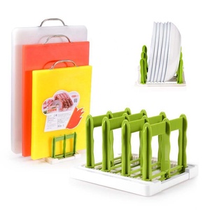 Factory Price ABS Kitchen Water Rack Plastic Folding Kitchen Cabinet Organizer Dish Rack