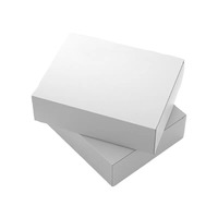 Caja de regalo cuadrada blanca directa de fábrica baja Moq a granel 6x6x4 pulgadas CAJA PLEGABLE caja de regalo de papel para fiesta de cumpleaños nupcial Navidad