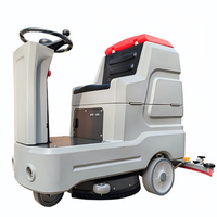 Autolaveuse industrielle électrique autoportée avec batterie, largeur 500 mm, brosse simple, pour le nettoyage des sols en résine époxy en usine