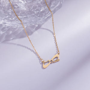 Collar con Colgante de Acero Inoxidable Chapado en Oro con Diseño Islámico de Caligrafía Árabe de Alá, Joyería al por Mayor - Product Image 3