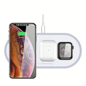 Cargador Inalámbrico 3 en 1 Compatible con Relojes Serie 5/4/3/2/1/ para <span class=keywords><strong>Airpods</strong></span> <span class=keywords><strong>Pro</strong></span> - Product Image 3