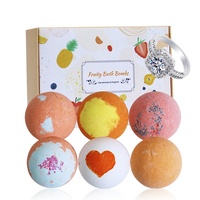 Vente en gros Boîte d'emballage pour effervescents de bain bio personnalisée Bulle naturelle avec anneaux surprise à l'intérieur
