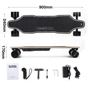 Planche à roulettes électrique JIESEN <span class=keywords><strong>Longboard</strong></span> Kit de télécommande à double entraînement avec camions de 7 pouces Vitesse de 38 km/h Portée de 15 à 20 km Ceinture Charge de 100 kg - Product Image 3