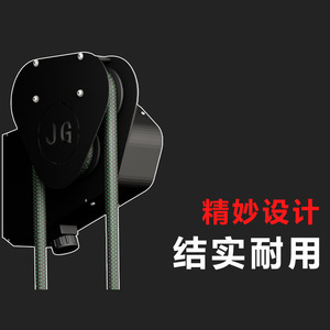 Polea Tensora de Precisión para Máquina de Escalada, Resistencia Ajustable, Tamaño Estándar, Color Negro, Logotipo Grabado - Product Image 1