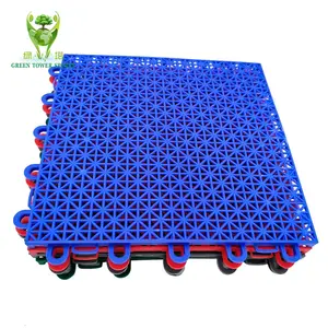 Factory direct supply best price recycled plastic sports flooring/basketball court portable flooring