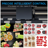 Máquina de Corte Digital A3+ de 1800 mm/s, Máquina de Corte de Adhesivos y Etiquetas, Cortadora de Adhesivos con Alimentador Automático