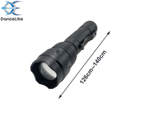Lampe torche LED bleue zoomable OEM 502Bs 480nm pour la pêche nocturne, avec zoom de mise au point